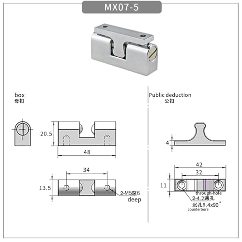 Boucle à force forte MX07-5 pour réparer une porte qui ferme mal