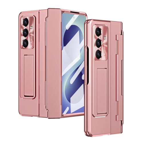 Coque Galaxy Z Fold8 Ultra rose avec support pour appels vidéo mains libres