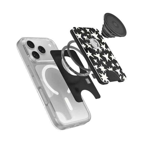 Image of PopSockets Phone Wallet for MagSafe with Grip- Starstruck