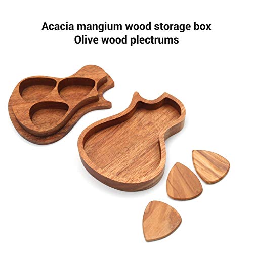 Ensemble de médiators en bois délicat avec étui de rangement pour médiators et 3 accessoires de guitare - Les Beatles, Paul McCartney, John Lennon, RIngo Starr, George Harrison Ensemble de médiators en bois délicat avec étui de rangement pour médiators et 3 accessoires de guitare – Image 5