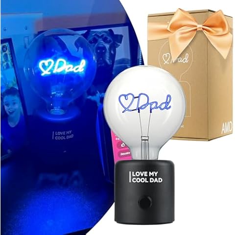 AMDTU Rechargeable Cordless Table Lamp with USB Charging Port Dimmable LED Light Wireless Desk Lamp Portable Nightlight for Bedside Bedroom Office Perfect Dad Birthday Gift for Dad Cover
