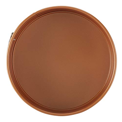 Ayesha 47706 Curry Nonstick Bakeware Nonstick Springform Baking Pan / Nonstick Springform Cake Pan / Nonstick Cheesecake Pan, Round - 9 Inch, Copper thumb #1