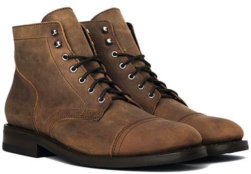 Thursday Boot Company Men's Captain Rugged and Resilient Cap Toe Boot, Burnt Copper, 11.5 - Thumbnail 2