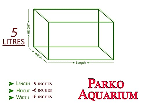 Image of Parko Home Decoration Turtle Aquarium Tank Beautiful Fashion Clear Glass Mini Fish Tank Aqua Habitat Aquarium Tank Only (Colour May Vary, Rust Resistant, Pack of 1)