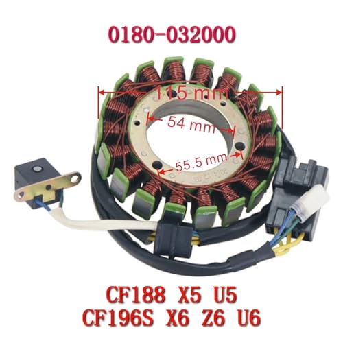 Bobine de stator 18 pôles évite les batteries vides sur CF500 625