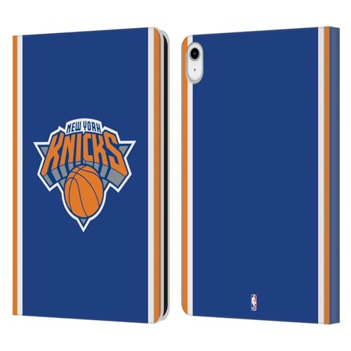 Étui cuir iPad 10.9 antichoc anti-rayure bleu - Protection portefeuille New York Knicks