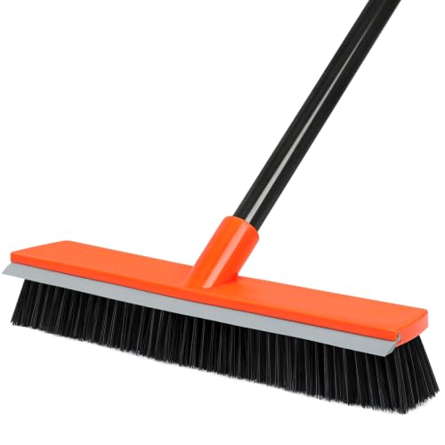 Image of 16 Inch Push Broom Heavy-Duty Outdoor Commercial Broom Brush