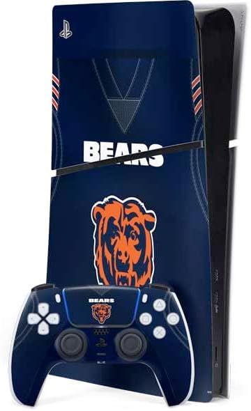 Skinit Decal Gaming Skin Compatible with PS5 Slim Digital Edition Bundle - Officially Licensed NFL Chicago Bears Team Motto Design