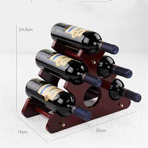 Soporte para botellas de vino multi color 35x16x24.5cm miniatura 2