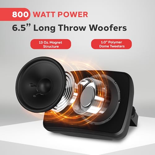 Image of Pyle Outdoor Waterproof Wireless Bluetooth Speaker - 6.5 Inch Pair 2-Way Weatherproof Wall /Ceiling Mounted Dual Speakers w /Heavy Duty Grill, Universal Mount, Patio, Indoor Use - PDWR64BTB Charcoal