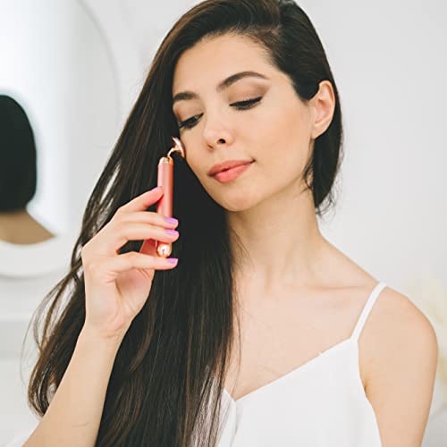 ELLIXI Massageador facial elétrico 5 em 1 – 5 cabeças vibratórias, incluindo rolo de elevação em V 3