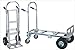Wesco 220497 Cobra Sr. Aluminum Convertible Truck, Pneumatic Wheel, 12" x 50-3/4" Frame 1200-lb. Load Capacity, 22" Width x 61-3/4" Height x 19" Depth