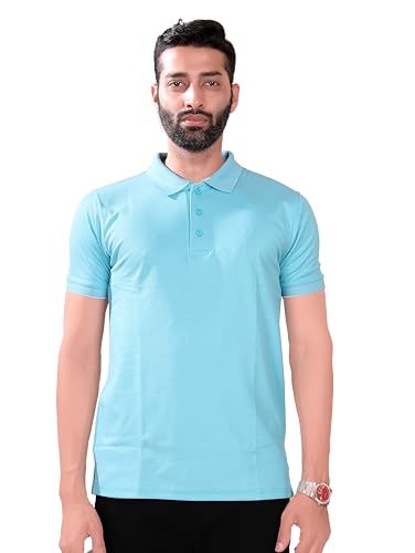 Image of Ancnt Insider Men's Knitted Casual Half Sleeves Regular Fit Polo T-Shirt | Collared T-Shirt for Men