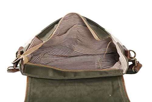 Bolso bandolera grande de lona reciclada para mujer miniatura 5