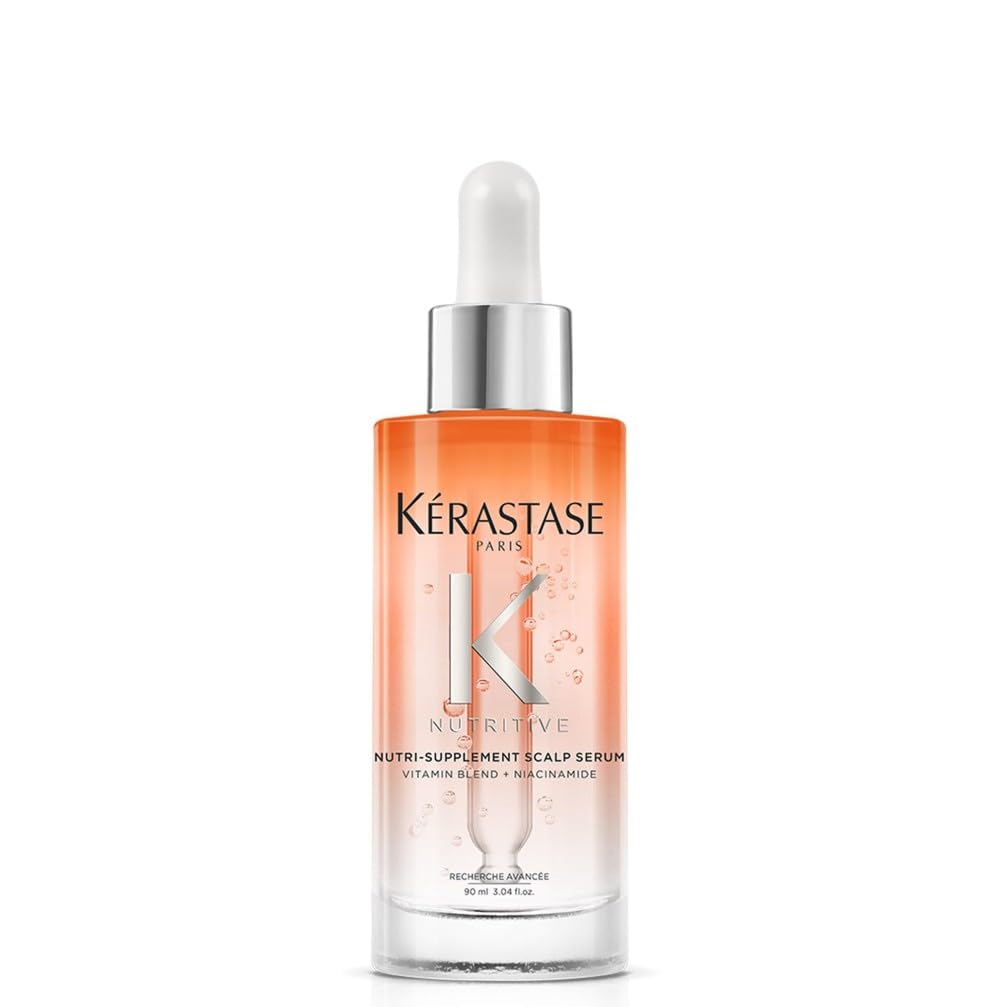 KÉRASTASE Nutritive - Sérum Nutritif Confort Intense - Serum Hydratant Pour Cuir Chevelu Sec - Apporte des Nutriments Essentiels - Niacinamide & Glycérine - +23% Hydratation Immédiate* - 90 ml