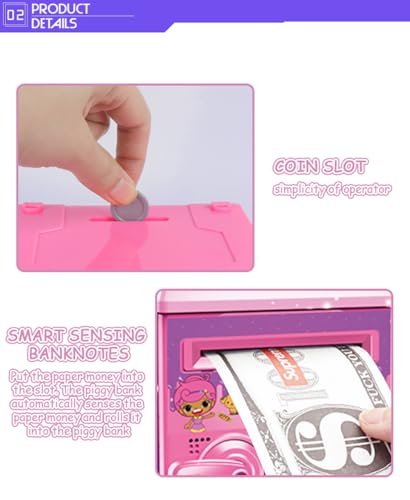 Image of Magicwand Musical Money Safe Kids Piggy Savings Bank with Finger Print Sensor【Pack of 1】【PoopSiie】