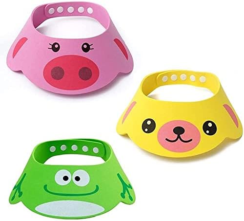 Cuffia Doccia Bambini NJCXOLA - Visiera In Silicone Morbido Per Evitare Acqua Negli Occhi | Cappello Doccia Regolabile - Foto 8