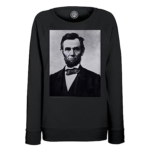 Sweatshirt Femme Abraham Lincoln vintage avec photo de l'ancien président des Etats-Unis