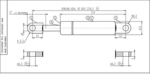 Stabilus - Molla a Gas Lift-O-Mat, 320 N di