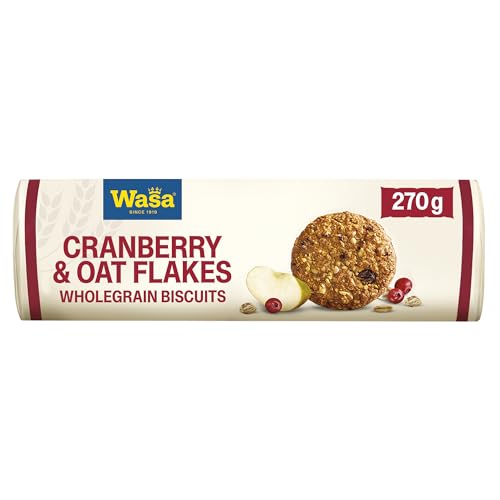Wasa Kekse Cranberries & Oat Flakes 250g | Biscuits die köstliche Keks-Alternative für Zwischendurch!