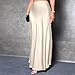 Womens Satin High Waist Elastic Maxi Skirt Silk Elegant Dressy Bodycon A-Line Long Skirts Cocktail Party Outfits Beige