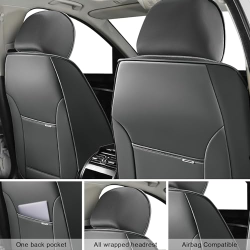 Image of Deluxe Full Covers for Volkswagen Golf SportWagen 2015-2019, Gray-White
