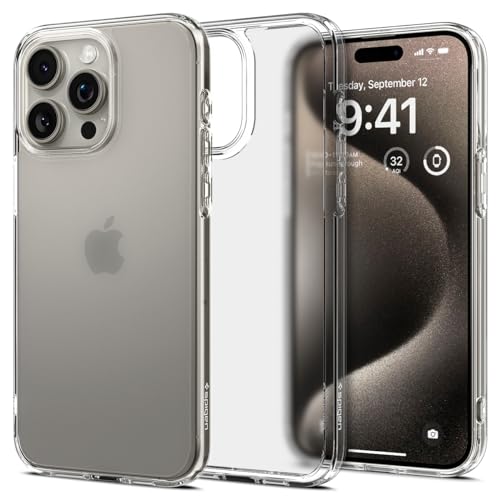 Spigen �y�n��18�N�̋Z�p�́z iPhone 15 Pro Max �P�[�X ������ �X�g���b�v�z�[�� �ČRMIL�K�i �E���g���E�n�C�u���b�h ACS06567 (�t���X�g�E�N���A)