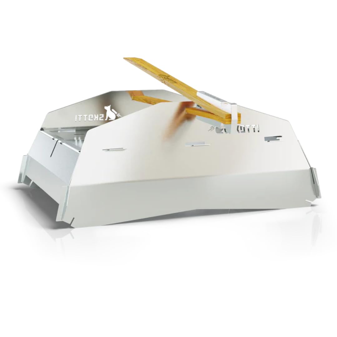 SKOTTI Max XL Cap, Edelstahl Deckel, steckbarer Deckel für SKOTTI Max XL Grill, ideal für Outdoor-Grillen