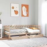 Rangement Intégré Pratique Doté de deux tiroirs spacieux (dimensions intérieures : 86,5 x 52,5 x 10 cm, capacité 20 kg chacun) avec quatre roues, ce lit offre un grand espace pour organiser vêtements, jouets et linge de lit, optimisant ainsi votre twin bed frames.