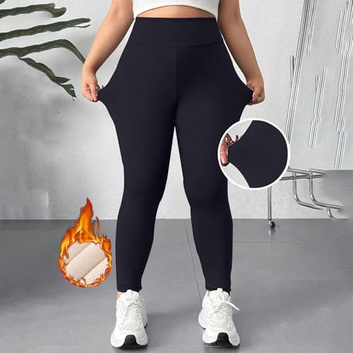 Winter Leggings for Women Warm Fleece Lined Leggings Stretchy Thick Sherpa Lined Tights High Waisted Yoga Pants4