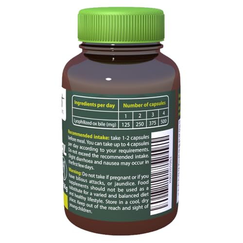 GALLMET Natural 90 Ox Bile 125mg Bile Salt Naturally Support After Gallstones Gallbladder Digestive Problems Fat Digestion - Ox Bile Capsules (90 Capsules) - Image 6