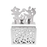 ✅MODERNES DESIGN: Dieser Serviettenhalter weist ein schlankes sowie modernes Design auf – so ist er nicht nur äußert funktional, sondern auch eine geeignete Tischdekoration.Es gibt zwei verschiedene Formen, Pflanzen und Plaidformen