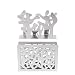 2 pièces Porte Serviettes de Famille Dinette ou Comptoir de Cuisine, Porte Serviettes en Acier Inoxydable, Distributeur de Serviettes en Papier Modelage Botanique et Style à Carreaux(Argent)