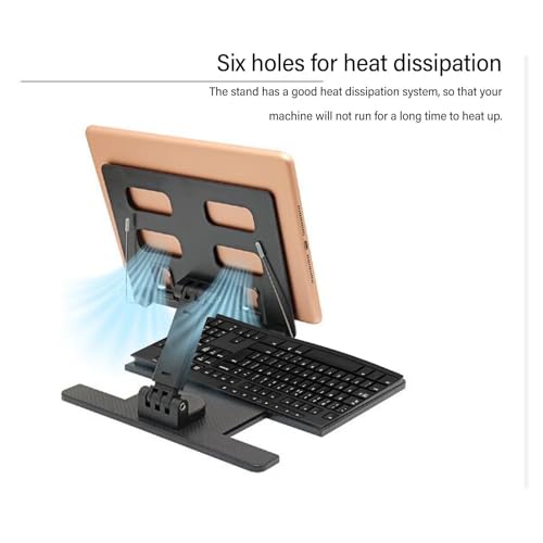 Base para laptop ajustable con rotación 360° y antideslizante miniatura 4