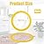 6pcs Flush Valve Seals for Kohler, Durable Silicone Canister Flush Valve Seals Toilet Flush Valve Seal Practical Accessories for K-GP1059291 Compatible with Kohler(Yellow)