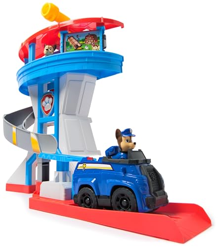 PATRULLA CANINA - PACK TORRE DE CONTROL DE 50 CM + 2 FIGURAS DE CHASE + COCHE POLICÍA - Patrulla Canina Juguetes - Regalo Niño 3 años + - 6073765 - Juguetes Niños 3 años + - Coches para Niños