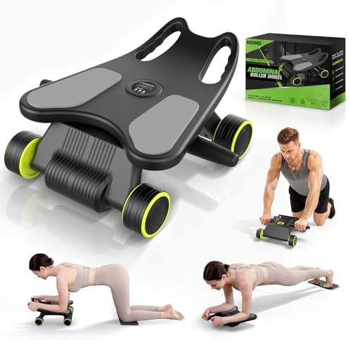 Ab Roller with Elbow Support, Ab Roller Board Core Workout Machin...