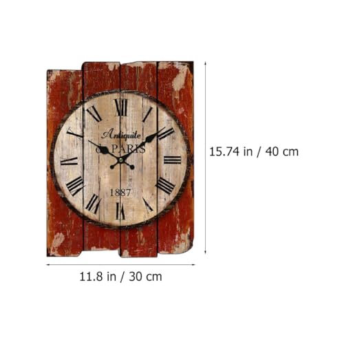 Horloge murale en bois silencieuse idéale pour décorer le bureau - 3