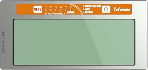 Hand Series 2x4 14 Digital Auto oscurecimiento lente de soldadura, bajo amperios 2A Tig, sombra 9, para cuchara de azúcar y campana de soldadura de