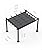 KYBOLT 10'X 13' Aluminum Pergola with Retractable Pergola Canopy, Lawn Shade Shelter for Backyard, Outdoor Party, Garden, Grill Gazebo, Deck (Grey)
