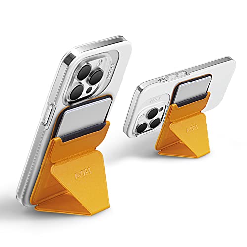 Image of MOFT The First Snap-On Magnetic Stand & MagSafe Wallet for iPhone 12 Series and iPhone 13 /iPhone 13 Mini /iPhone 13 Pro Max(Yellow)