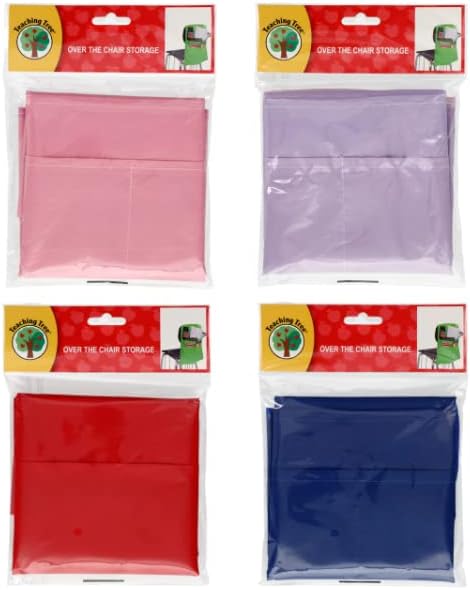 MTCS Set of 4 Teaching Tree Over-The-Chair Storage Covers Classroom Rack with Bonus ASAP Stickers