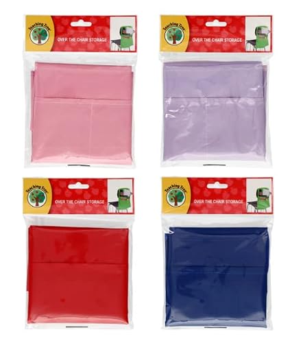 MTCS Set of 4 Teaching Tree Over-The-Chair Storage Covers Classroom Rack with Bonus ASAP Stickers