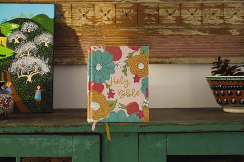 Image of NIV, Artisan Collection Bible, Cloth over Board, Multi-Color /Floral, Red Letter, Comfort Print