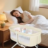 ✪[ MATELAS] –Le berceau cododo est équipé d'un matelas à suffisamment dur, qui fournit un soutien stable et confortable pour la colonne vertébrale de l'enfant, disposé dans une position plate et saine pour le bébé