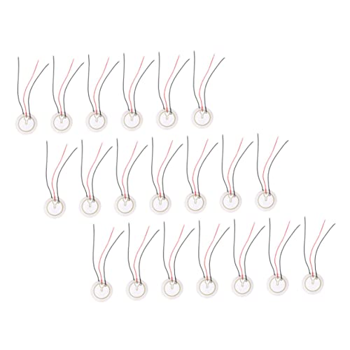 Veemoon Quality 20pcs Three-pole Piezo Piezoelectric Disc Piezo Microphone Transducer Random Color