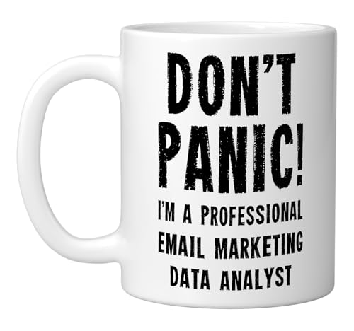 Email Marketing Data Analyst Ceramic Mug, White