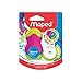 Produktbild Maped - 2in1 Radier/ Anspitzer LOOPY, nachfüllbar, inkl. 1x Ersatz-Radierer - grün/ blau, pink/ grün, blau/ lila - zufällige Farbauswahl, für dünne Stifte
