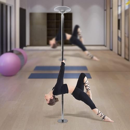 Genérico Stały drążek do tańca do montażu na suficie, komercyjny pasek do fitnessu, drążek do tańca, drążek do tańca domowego o wysokiej wytrzymałości, silikonowy pasek do paska