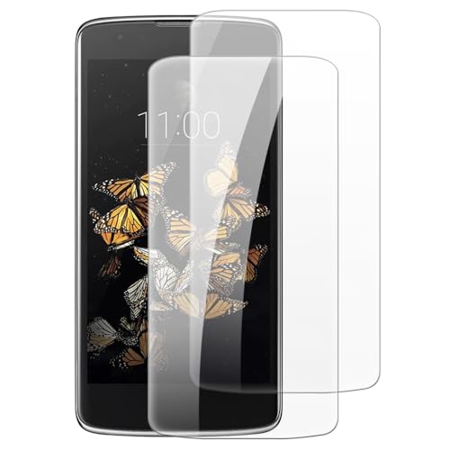 Shantime [2 Pack Tempered Glass Screen Protector Compatible with LG Escape 3 (5 Inch), HD Clear Anti-Scratch Bubble-Free Case Friendly